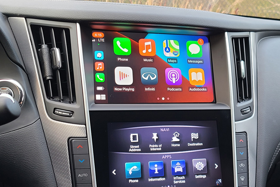 Module Apple Carplay sans fil pour Infiniti Q50 Q50s Q50l Qx50 Q60 Android Auto  Carplay Mirroring Car Play Adaptateur de caméra arrière